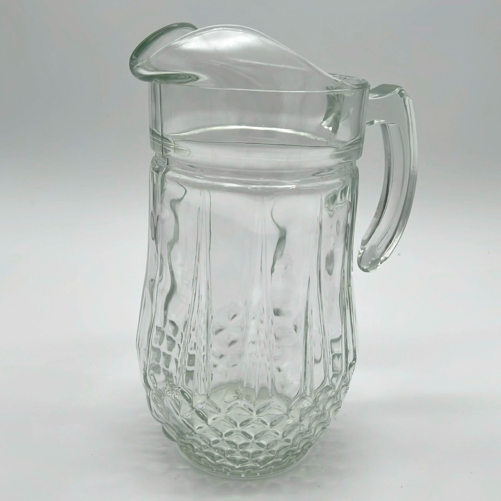Gibson Home Brunson Glass Pitcher - Diamond Pattern - Picture 4 of 11